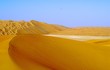 golden sand and salt lake