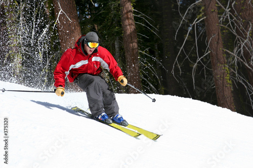 skier on a slope