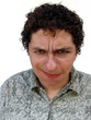 a boy with funny face