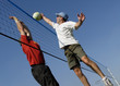 Foto: couple volleyball players couple volleyball players