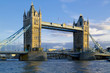 tower bridge, evening light, blue sky