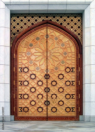 porte décorée
