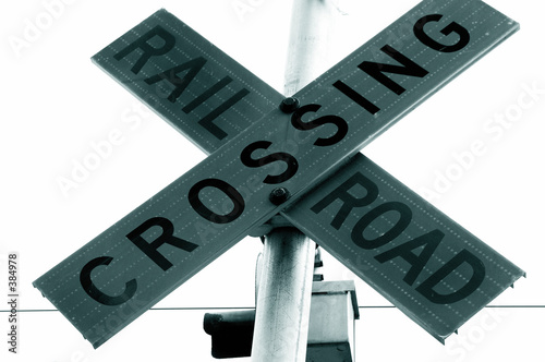 Photo: railroad crossing railroad crossing