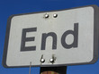 end road sign