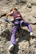 Photo: girl in purple climbing girl in purple climbing