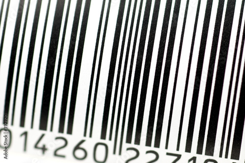 Photo: barcode in close up barcode in close up
