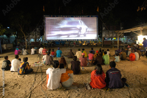 outdoor movie theatre thailand