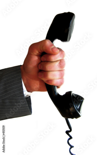 hand mit telephon