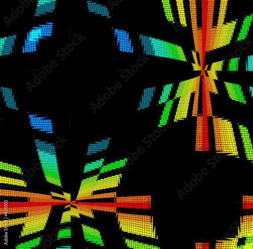 Illustration: rainbow disco background rainbow disco background