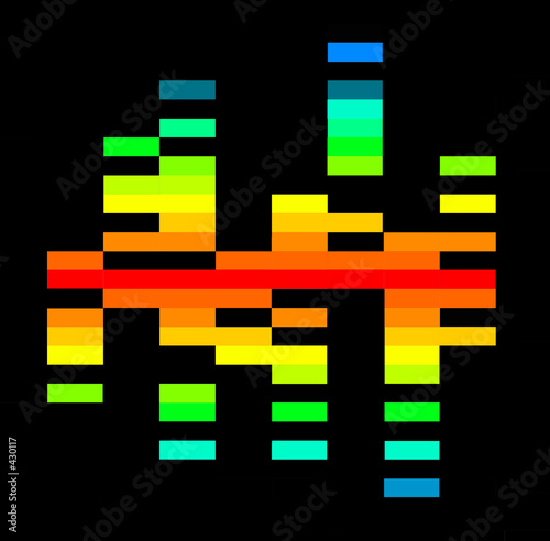 Illustration: rainbow graphic equalizer rainbow graphic equalizer