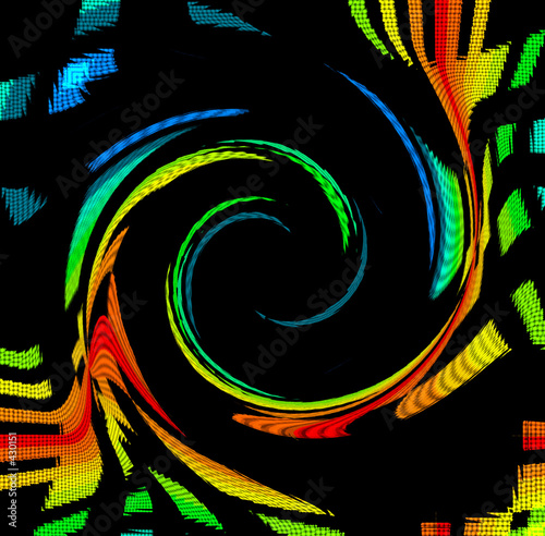 Illustration: color spectrum swirl color spectrum swirl