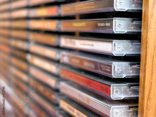 music cd stack