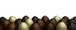 rows of chocolate easter eggs