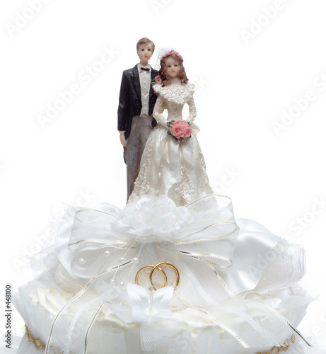 top of wedding cake