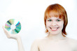 girl and cd