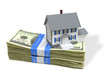 home on a stack of cash home on a stack of cash