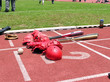 baseball, helmets and bats baseball, helmets and bats