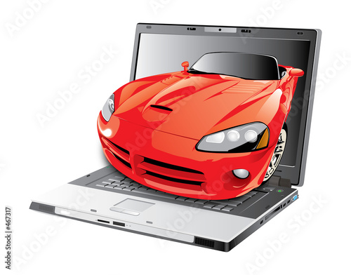 car & laptop car & laptop