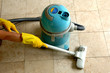 housekeeping: cleaning the floor
