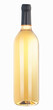 illustrated white wine bottle