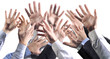 hands rising