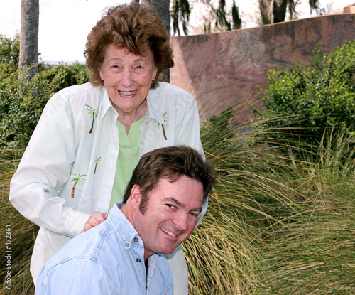 Photo: mother & adult son mother & adult son