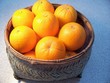 orange fruit basket
