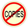 Illustration: panneau copies interdites panneau copies interdites
