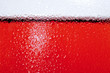 Foto: close up of side of glass with rose wine close up of side of glass with rose wine