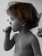 meditative little boy