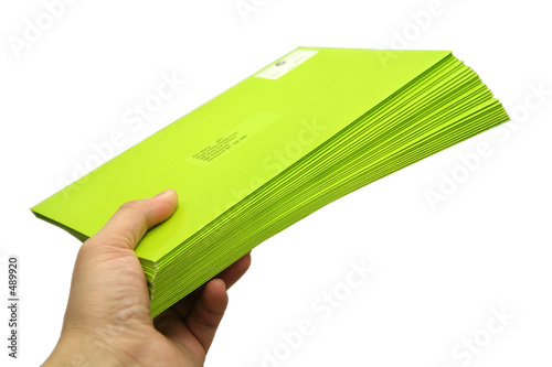 green envelopes