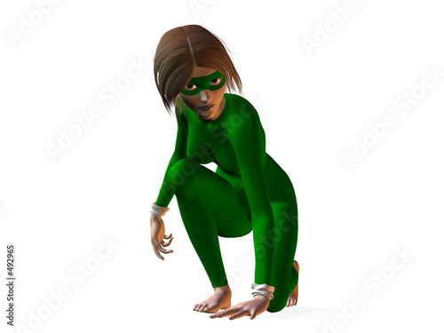 Illustration: crouching cartoon crouching cartoon