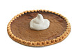 pumpkin pie - whip cream