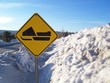 snow mobile sign