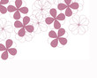 petals over background illustration