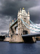 tower bridge by cloudy day
