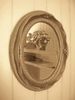 old mirror reflexion