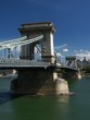 pillar of chain bridge and danube