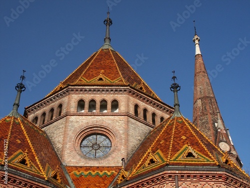 Photo: roof of buda reformed church, budapest roof of buda reformed church, budapest