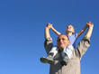 granfather with grandson
