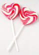 heart-shaped lollipops