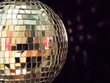 shiny disco ball, detailed