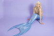 mermaid against purple background