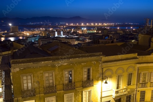 night view of cagliari