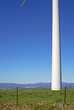 huge sail of wind farm generator in spain