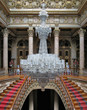 baccarat chandelier in dolmabahce palace, turkey