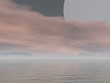 weird moonrise