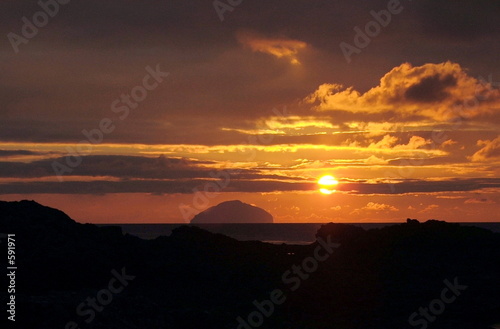 sunset over ailsa craig sunset over ailsa craig