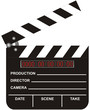 open digital movie clapboard
