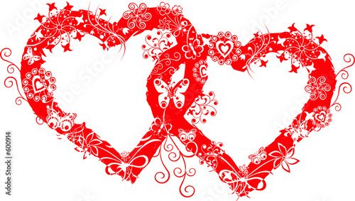 grunge valentine frame, heart